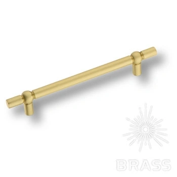 Brass Ручка скоба 6862-020 матовая латунь 128 мм фото 1