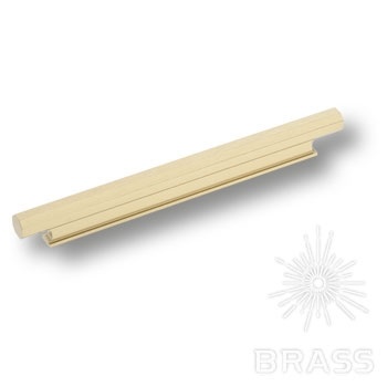 Brass Ручка профиль 9332 0160 ELX5 брашированная латунь 160 мм фото 1