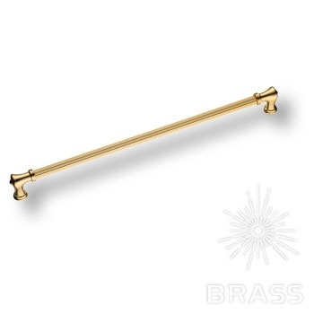 Brass Ручка скоба 4640 0352 GL-GL глянцевое золото 352 мм фото 1