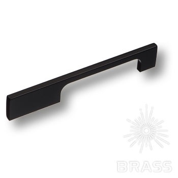 Brass Ручка скоба 6650 0128 AL6 чёрный 128 мм фото 1