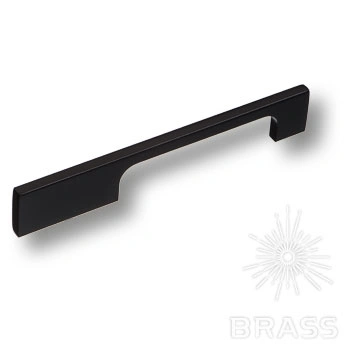 Brass Ручка скоба 6650 0128 AL6 чёрный 128 мм фото 1