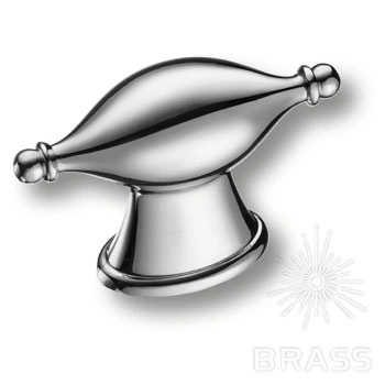 Brass Ручка кнопка 4124 016MP02 глянцевый хром 16 мм фото 1