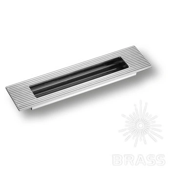 Brass Ручка врезная 1176 160MP02 глянцевый хром 160 мм фото 1