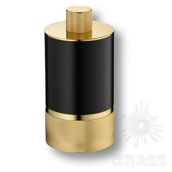 Brass Стакан для ватных дисков 20006 001013 GL-AL6 глянцевое золото/чёрный фото 1