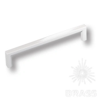 Brass Ручка скоба 6765-582 GREY BRIGHT глянцевый серый 128 мм фото 1