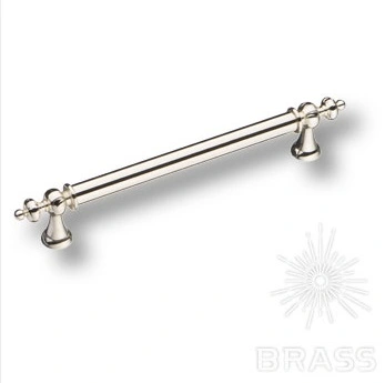Brass Ручка скоба 1670-51-160-052 глянцевый никель гладкая 160 мм фото 1