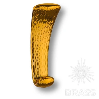 Brass Крючок мебельный двухрожковый 743MP11 глянцевое золото фото 1