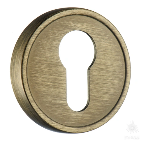 Brass Накладка с цилиндрическим отверстием для ключа RO14Y ABM ROSET состаренная латунь фото 1