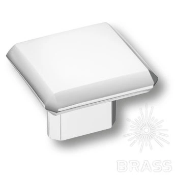 Brass Ручка кнопка 4106 016MP02 глянцевый хром 16 мм фото 1