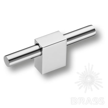 Brass Ручка кнопка 8964 0100 CR-CR глянцевый хром 16 мм фото 1