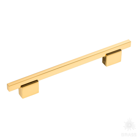 Brass Ручка скоба 2552-003-160 латунь глянцевое золото 160 мм фото 1