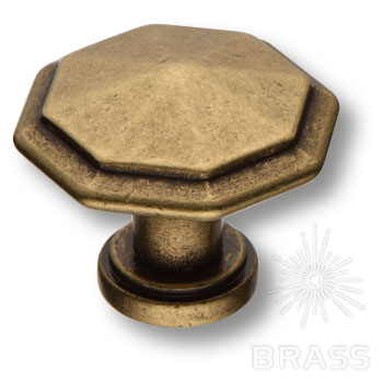 Brass Ручка кнопка 15.309.01.12 античная бронза фото 1