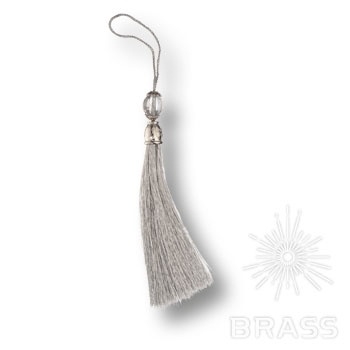 Brass Кисточки для мебельных ручек TASSEL-10-SILVER серебро/глянцевый хром фото 1