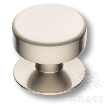 Brass Ручка кнопка 4238 002MP08 сатинированный никель фото 1