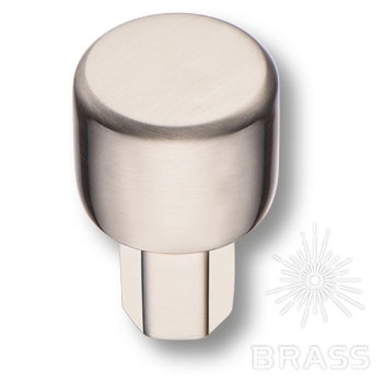 Brass Ручка кнопка 4126 001MP08 сатинированный никель  фото 1