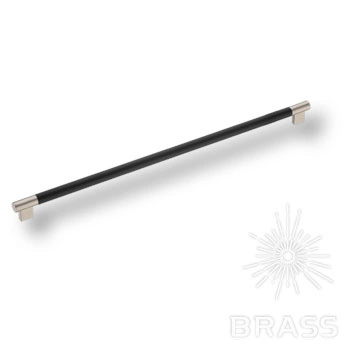 Brass Ручка рейлинг 9402-346 черный/никель 480 мм фото 1