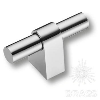 Brass Ручка кнопка 8966 0008 CR-CR глянцевый хром / глянцевый хром фото 1