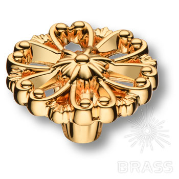 Brass Ручка кнопка 348025MP11 глянцевое золото фото 1