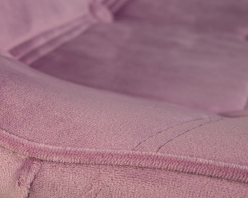 Стул обеденный Модель № 10 (сиденье - пудрово-сиреневый велюр, ножки - светлый бук) фото 2