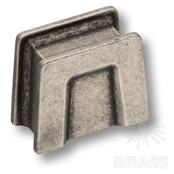 Brass Ручка кнопка 4140 016MP14 старое серебро 16 мм фото 1