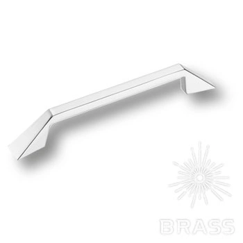 Brass Ручка скоба 6843-400 глянцевый хром 128 мм фото 1