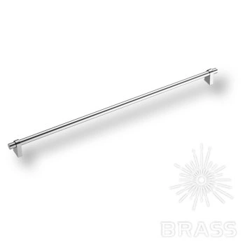 Brass Ручка рейлинг 8951 0480 CR-CR глянцевый хром/глянцевый хром 480 мм фото 1