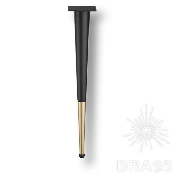 Brass опора мебельная KMA-0124-0510-B13-C25 Black/Matt Gold черный/матовое золото золото 510 мм фото 1