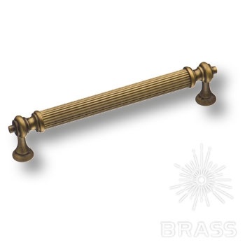 Brass Ручка скоба 2512-013-128 латунь состаренная латунь 128 мм фото 1