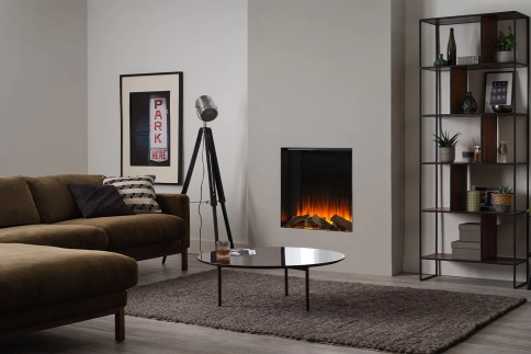 Фронтальный электрокамин с обогревом BRITISH FIRES New Forest 650SQ with Signature logs фото 2