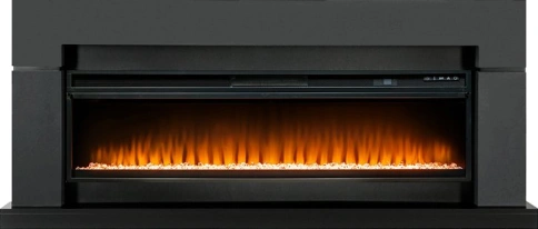Каминокомплект Lindos Graphite Grey (линейный) с очагом Vision 60 LED фото 1