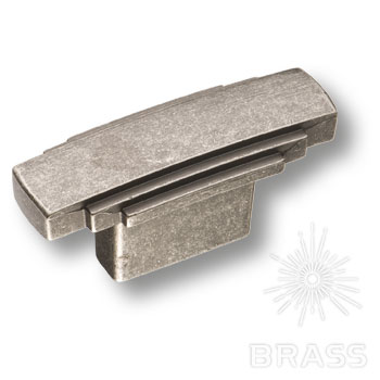 Brass Ручка кнопка 4215 0016 OSM старое серебро 16 мм фото 1