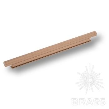 Brass Ручка профиль 9332 0224 ELX8 брашированная бронза 224 мм фото 1