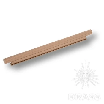 Brass Ручка профиль 9332 0224 ELX8 брашированная бронза 224 мм фото 1