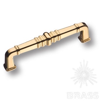 Brass Ручка скоба KT 012.128.19 глянцевое золото 128 мм фото 1