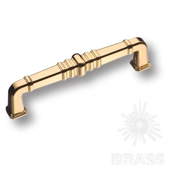 Brass Ручка скоба KT 012.128.19 глянцевое золото 128 мм фото 1