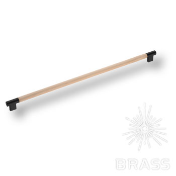 Brass Ручка рейлинг 9402-617 дерево/черный 480 мм фото 1