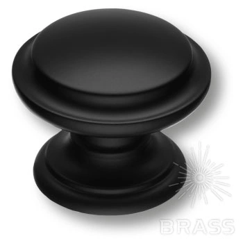 Brass Ручка кнопка 8462-032 черный фото 1