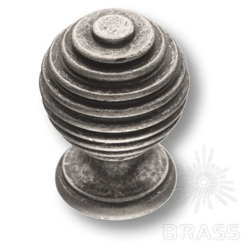 Brass Ручка кнопка 15.030.16 старое серебро фото 1