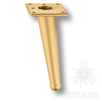 Brass Опора мебельная 1180 0200 Gold Varak BONE матовое золото 200 мм фото 1