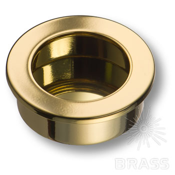 Brass Ручка врезная 3511-100 глянцевое золото фото 1