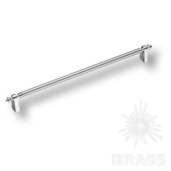 Brass Ручка скоба 1121 256MP02 глянцевый хром 256 мм фото 1