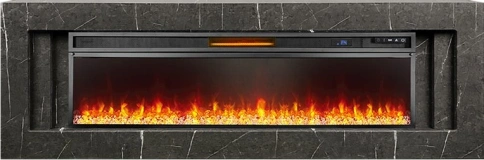 Каминокомплект Line 60 SFT Stone Touch (Разборный) - Серый мрамор с очагом Vision 60 LED фото 2