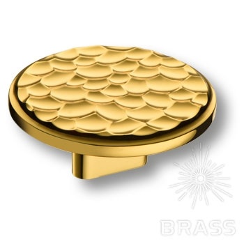 Brass Ручка кнопка 4195 016MP11 глянцевое золото 16 мм фото 1