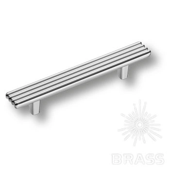 Brass Ручка скоба 372096MP02 глянцевый хром 96 мм фото 1