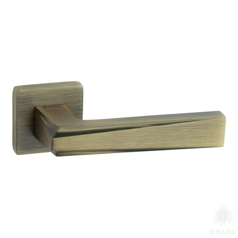 Brass Ручка дверная HA249RO11 ABM ROCCA состаренная латунь фото 1