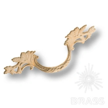 Brass Ручка скоба 15.136.02.20.FIL слоновая кость с позолотой 64 мм фото 1