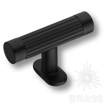 Brass Ручка кнопка 6880-232 черный фото 1
