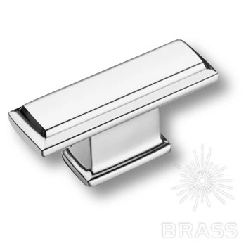 Brass Ручка кнопка 4104 016MP02 глянцевый хром 16 мм фото 1