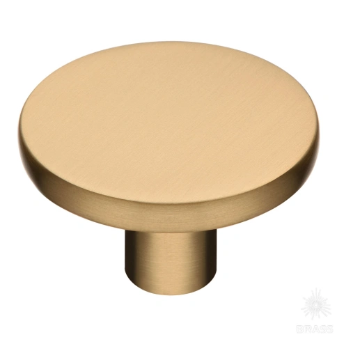 alt="Купить Ручка кнопка 35-Champagne Gold матовая латунь Brass мебельная фурнитура оптом и в розницу"