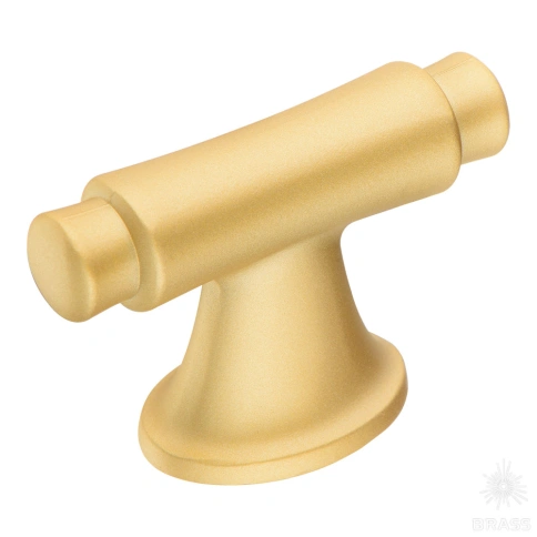 Brass Ручка кнопка модерн 4117 016PC35 матовое золото 16 мм фото 1